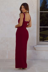 Exotic Soire Maxi Dress Wine