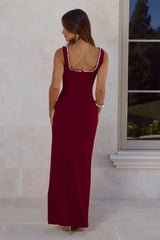 Exotic Soire Maxi Dress Wine
