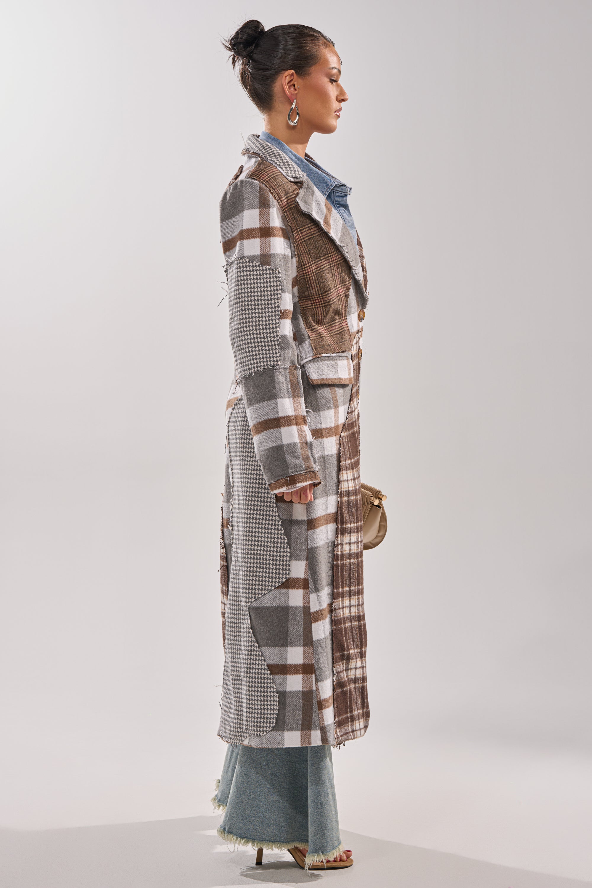 MIXED FEELINGS PATCHWORK TRENCH