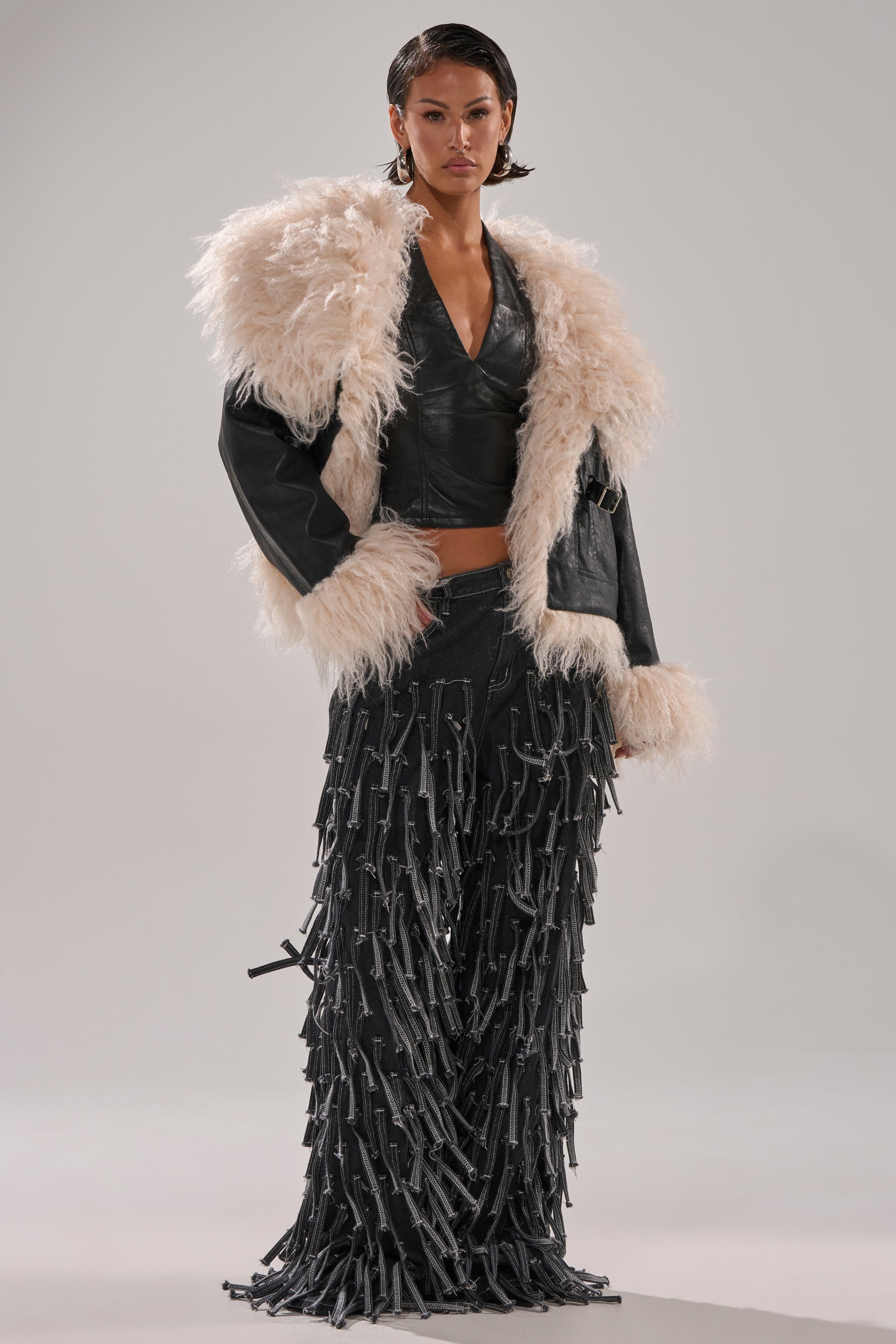 CRAZY FOR YOU FRINGE DENIM