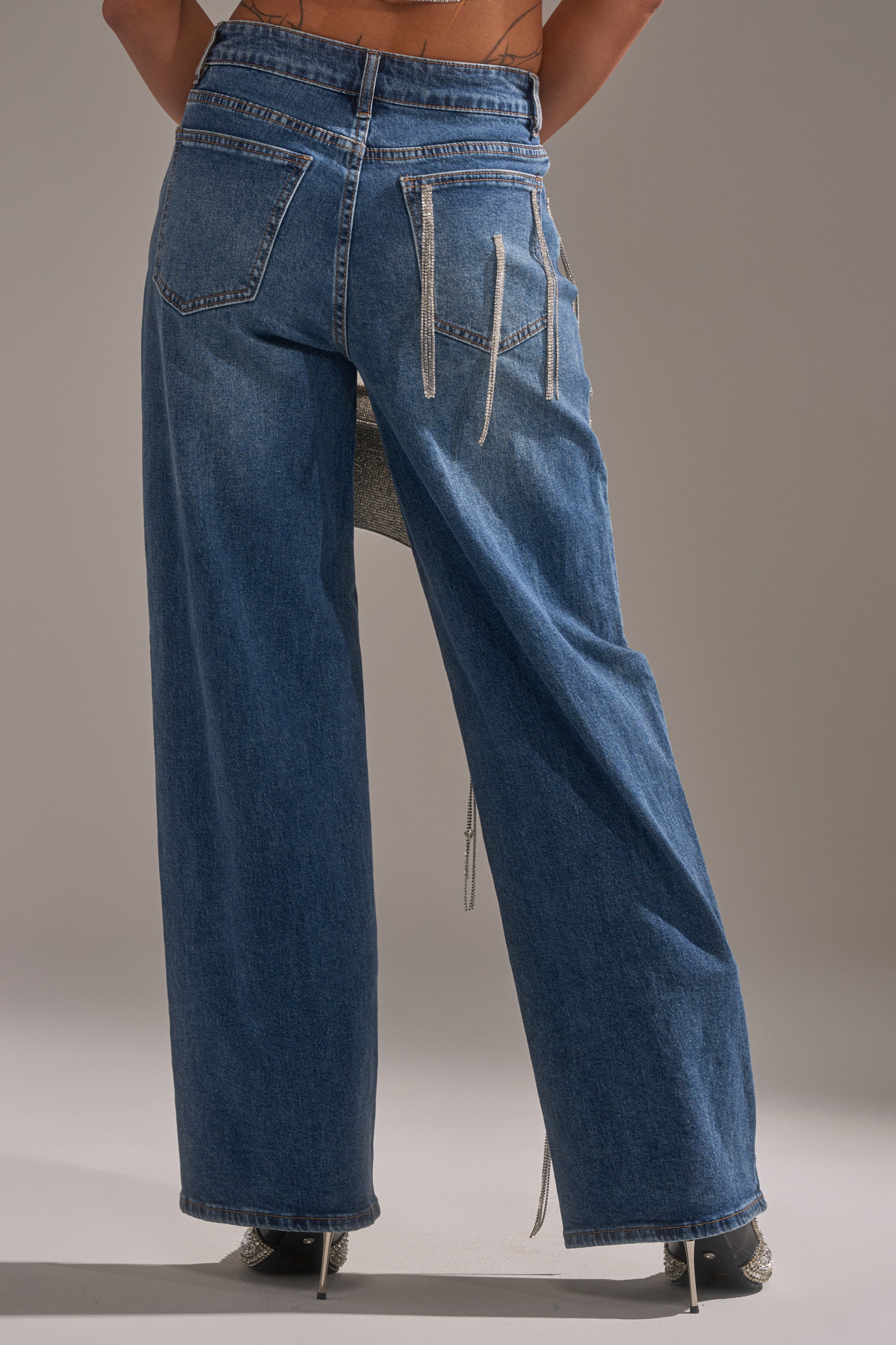 DRIPPED OUT RELAXED DENIM