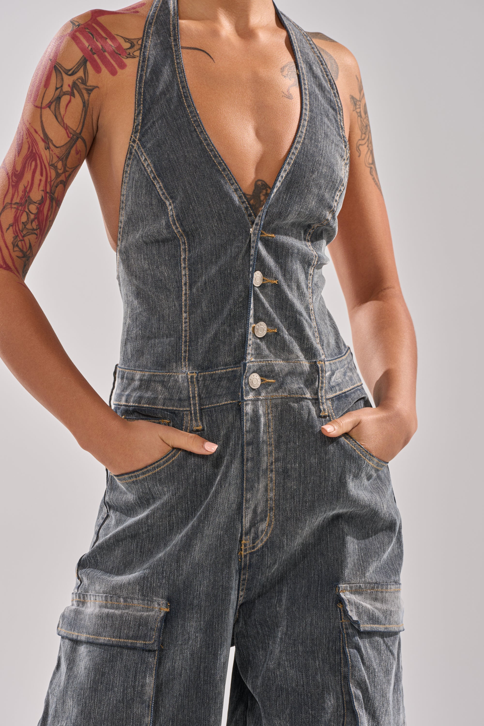 MELINDA VELVET JUMPSUIT