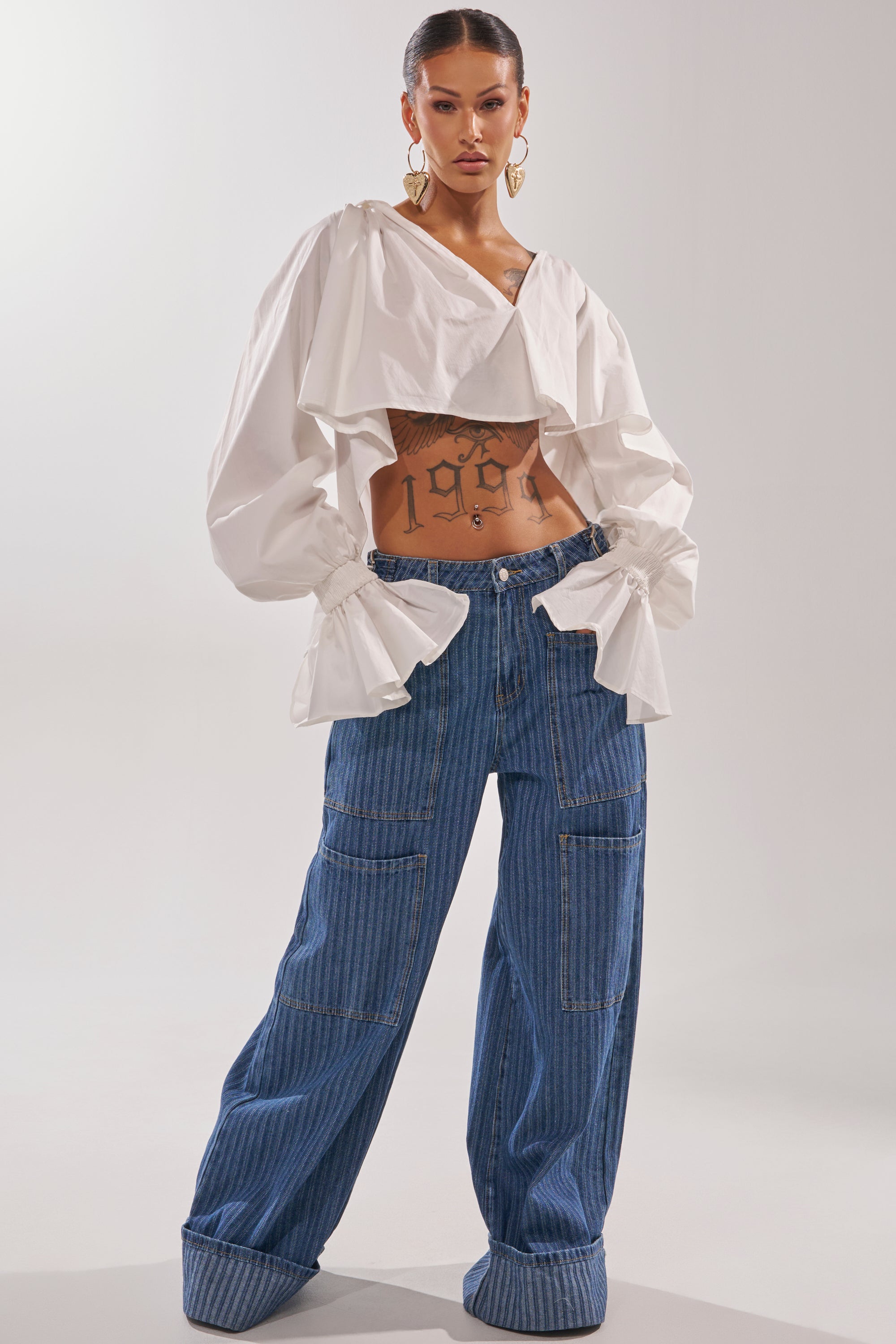 BE MINE STRIPE DENIM