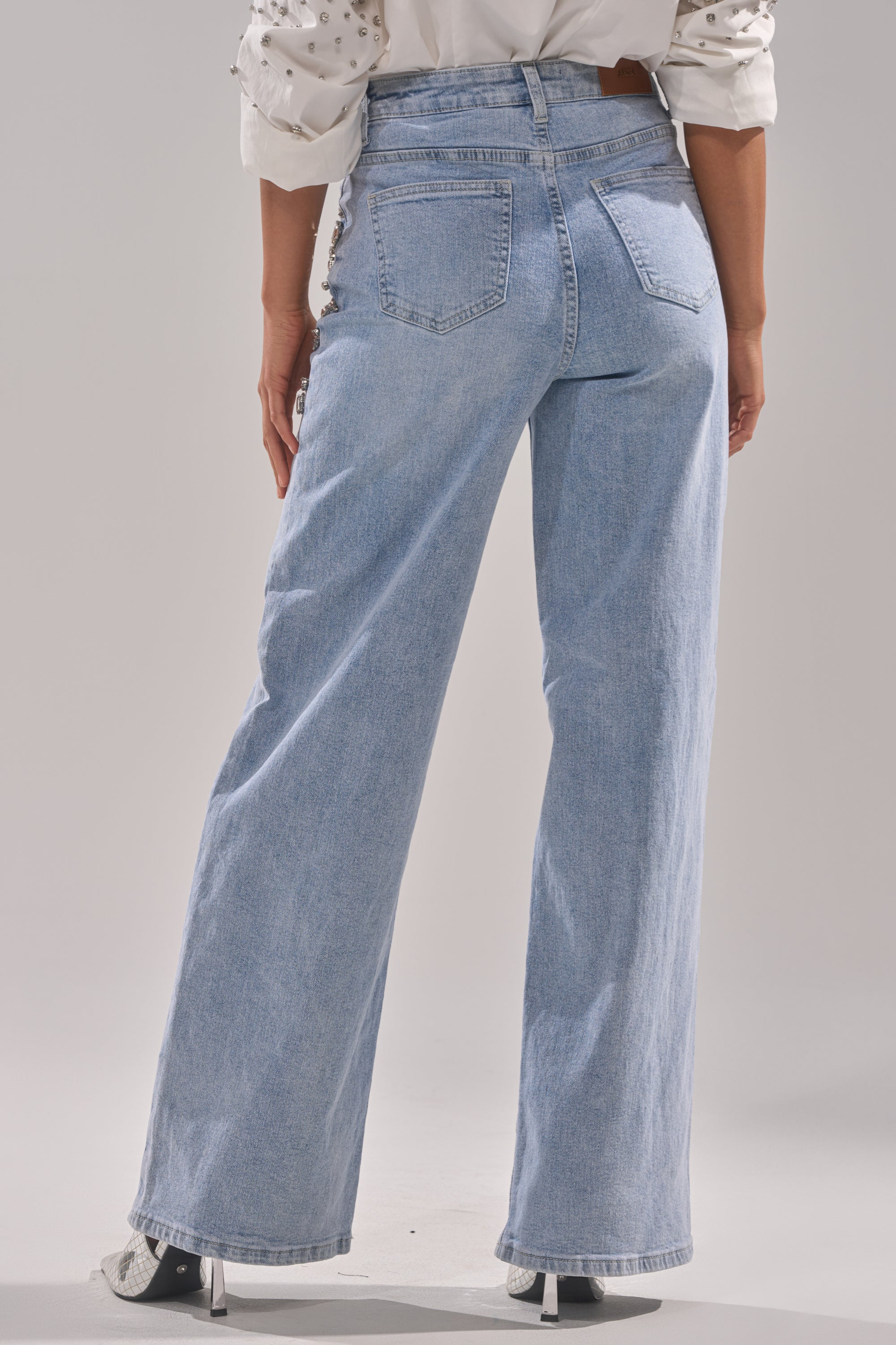 ITS THAT TIME EMBELLISHED RELAXED DENIM