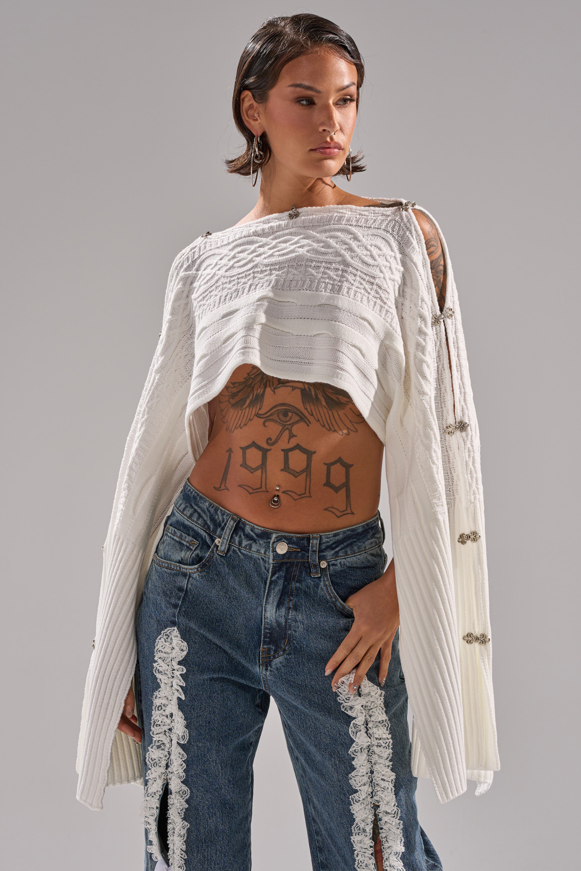 JOAN CABLE KNIT TOP
