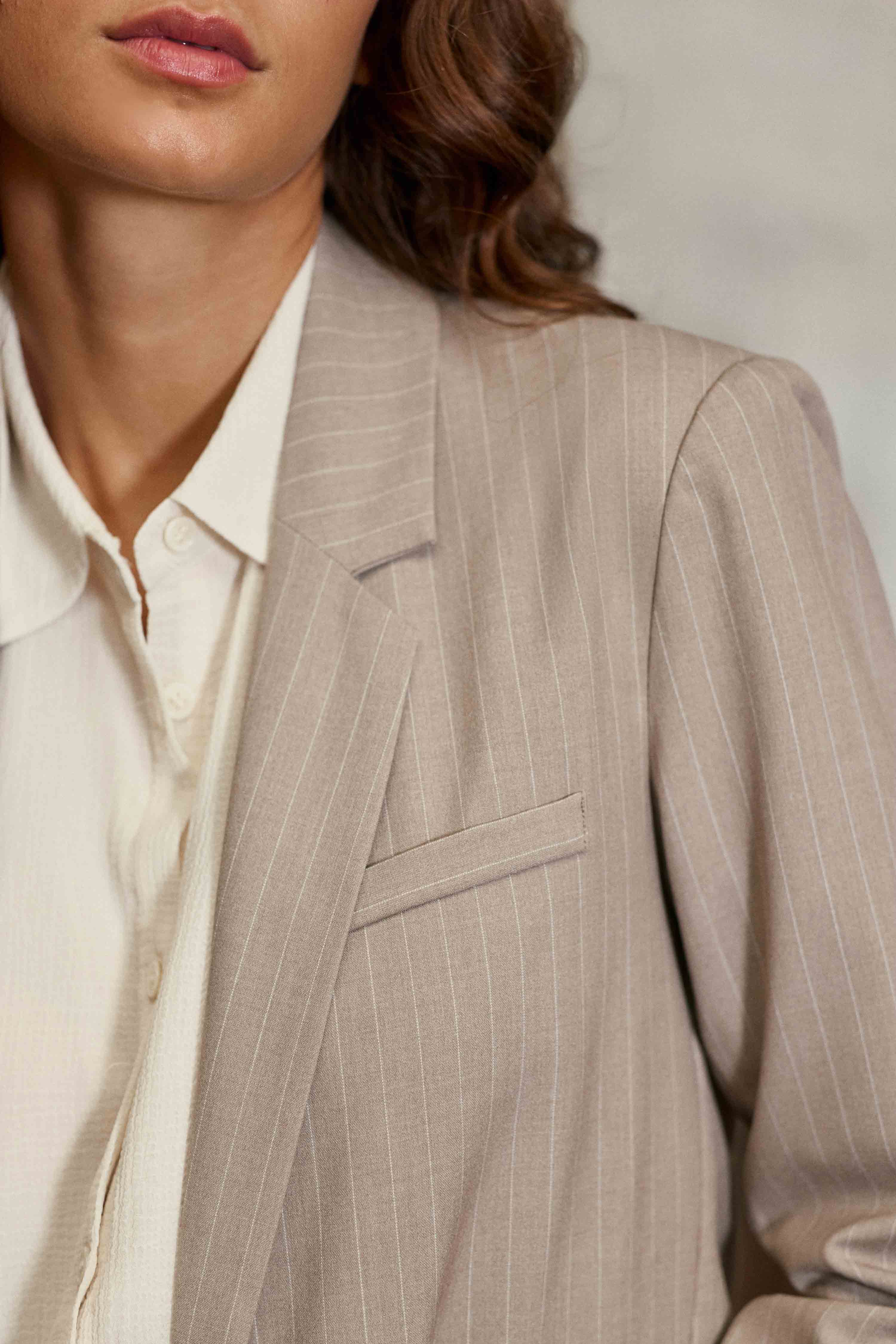 Vadal - Veste tailleur à rayures