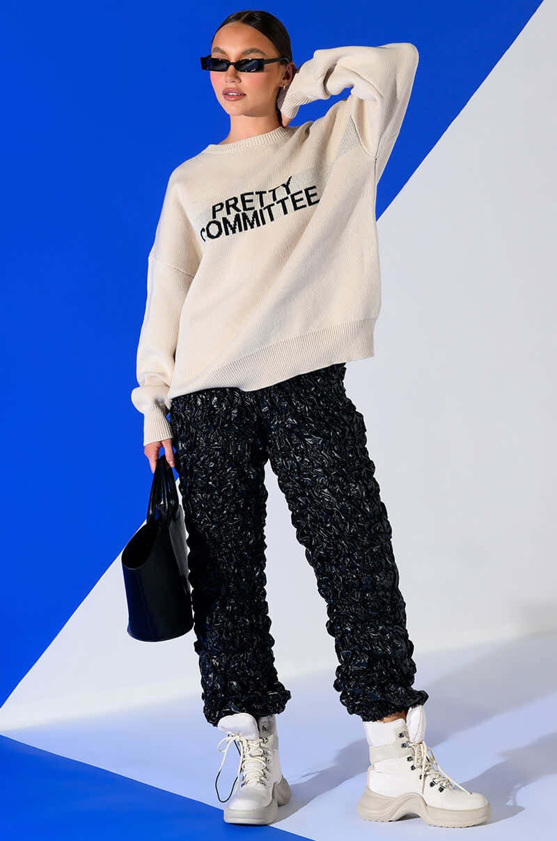 LOSE CONTROL TEXTURED PANTS
