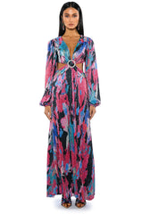 ON MY WAY LONG SLEEVE MAXI DRESS