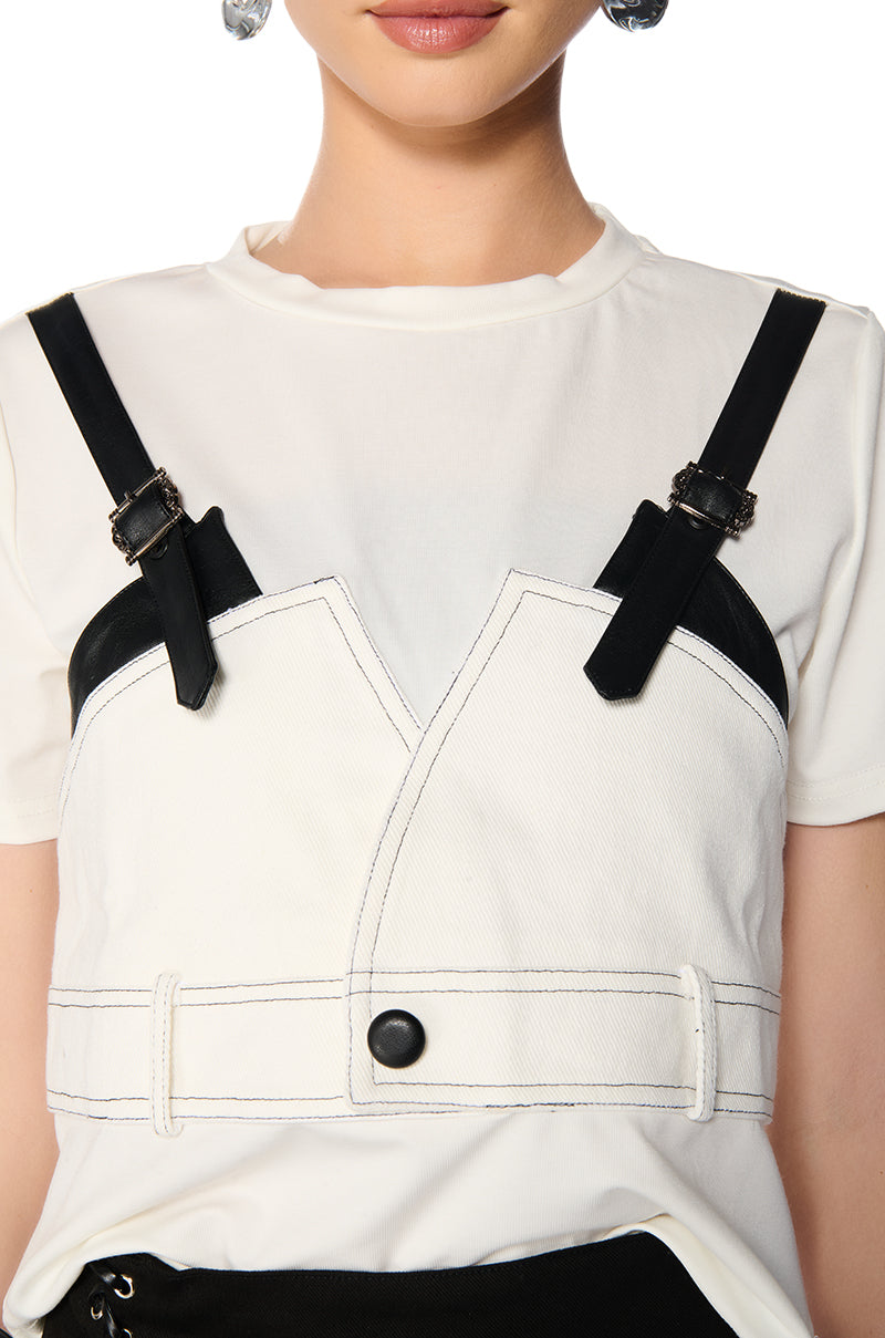 PAPER GANGSTA SHORT SLEEVE WHITE TEE