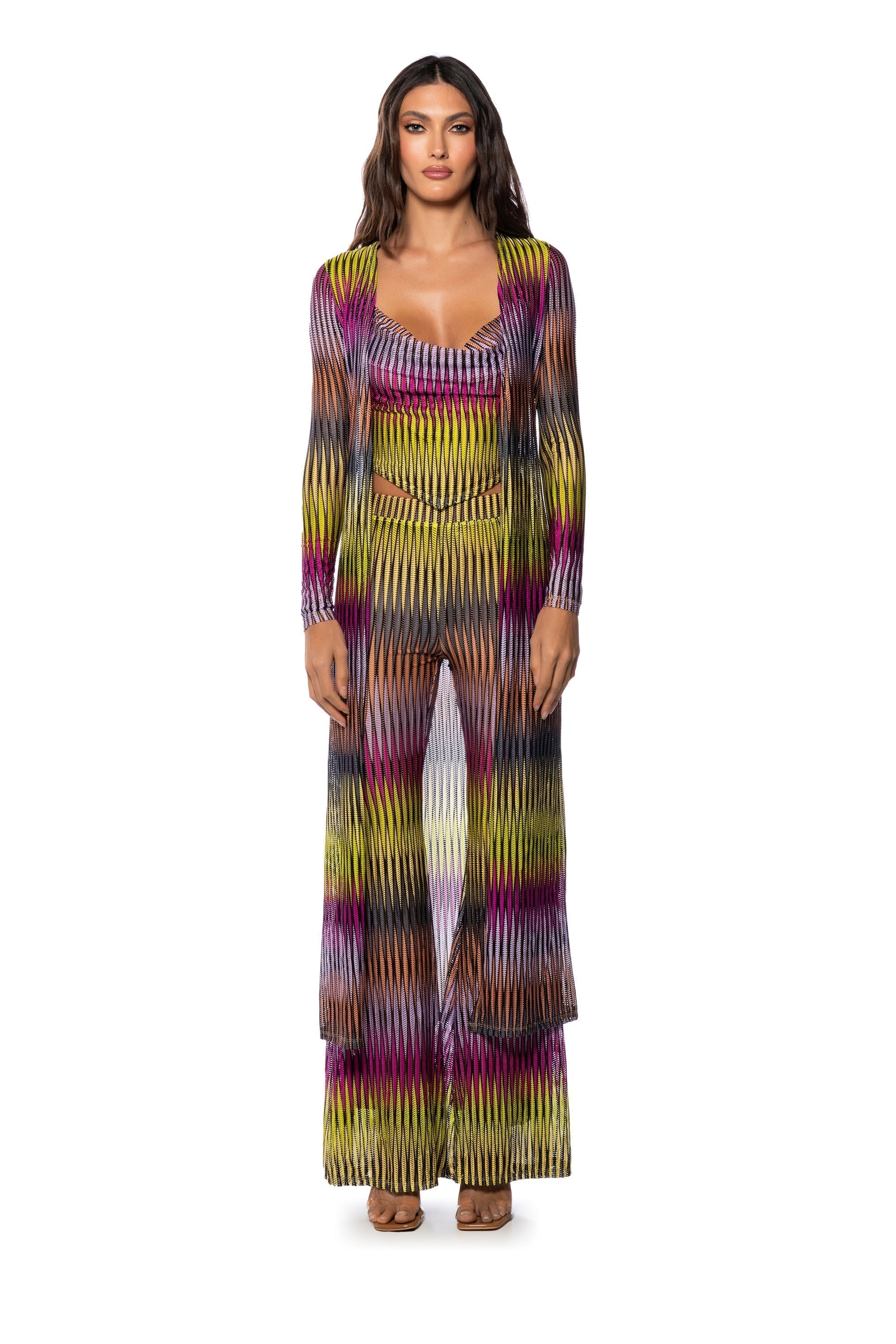 PERSUASIVE GIRL TIE WAIST DUSTER